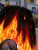 Drag Star on Fire by  Car Mine