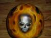skull with fire helmet by  Jaz72