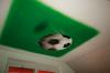 Soccer on de ceiling by Paco Del Mar