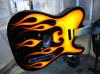 tele in flames by  Captainpudd