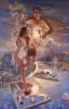 The girl with the Rosa in the setting of the Sun  by Agim Meta