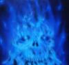 first skull blue fire by Caio Felip Barba