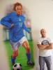 Totti and me mural by Corrado Mallia