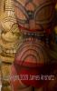 Hawaiian tiki body art by Dennis Mathewson