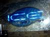ground alluminum sign w/blue kandy