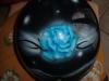 helmet blue rose by Aerografia Cagliari