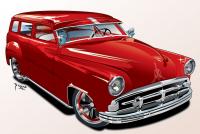 52 plymouth new paint and wheels by Gary Zuyus