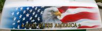 eagle flag on trike by Gary Zuyus